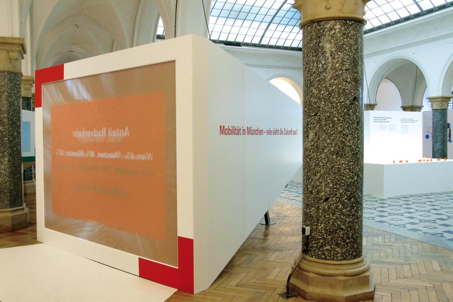 Ausstellungsgestaltung Zukunft findet Stadt